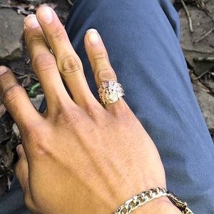 14k aztec ring